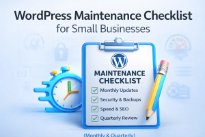 WordPress maintenance checklist for small businesses