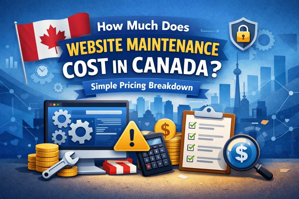 website maintenance cost in Canada