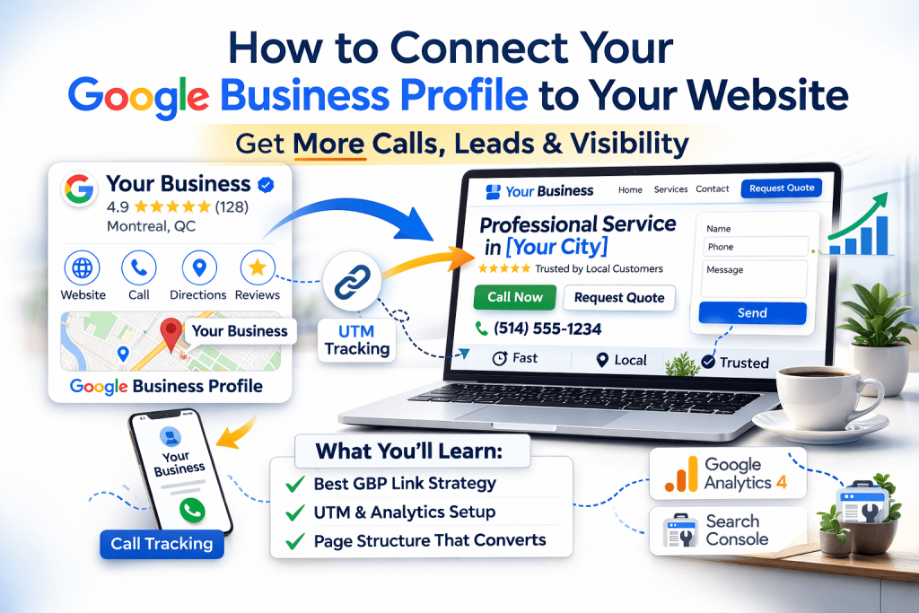 connect Google Business Profile to website