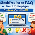homepage FAQ section