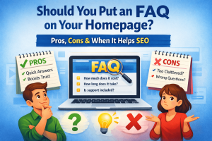 homepage FAQ section