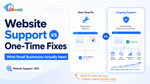Website Support vs One-Time Website Fixes